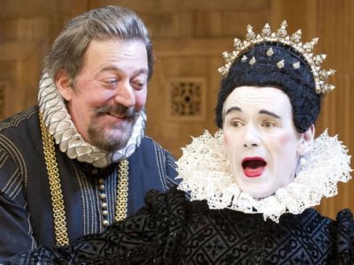 Stephen Fry and Mark Rylance engaging in Immediate Theatre